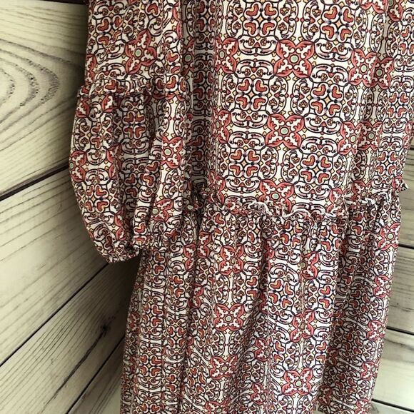 Max Studio Oversized Balloon Sleeve Boho Dress Sm - Picture 2 of 9